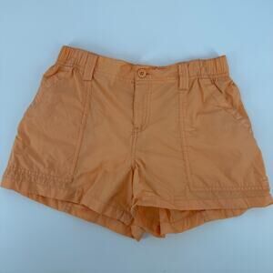 Abound Orange Stretch Waist Comfort Utility Summer Pockets Womens Shorts XXS